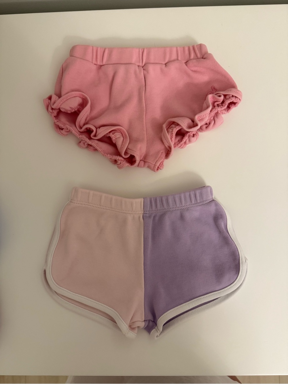 The Beaufort Bonnet Company Pink & Lavender Girls' Shorts Set